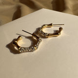 18K Gold Plated Beatrice Hoops