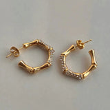 18K Gold Plated Beatrice Hoops