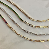 18K Gold Plated Paperclip Bracelets