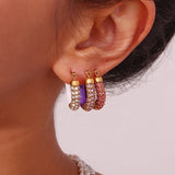 Rhea Encrusted Hoops