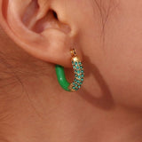 Rhea Encrusted Hoops