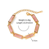 18K Gold Plated Colourful Stone Bracelet