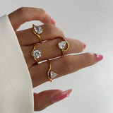 18K Gold Plated Dainty Everyday Rings 1