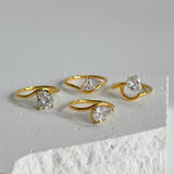 18K Gold Plated Dainty Everyday Rings 1