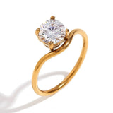 18K Gold Plated Dainty Everyday Rings 1