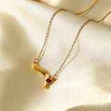 18K Gold Plated Wine Necklace