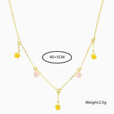 18K Gold Plated Starry Charm Necklace