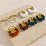 18K Gold Plated Evelyn Hoops