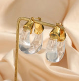 18K Gold Plated Evelyn Hoops