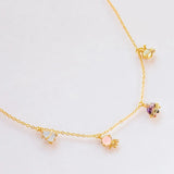 18K Gold Plated Astro Charm Necklace