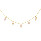 18K Gold Plated Candy Charm Necklace