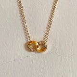 18K Gold Plated Infinity Necklace