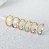 18k Gold Plated Mini Sterling Silver Huggies