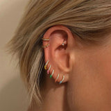 18k Gold Plated Mini Sterling Silver Huggies