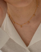 18k Gold Plated Pink Stone Jewellery Set