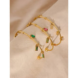 18k Gold Plated Droplet Bracelets