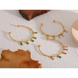 18k Gold Plated Droplet Bracelets