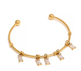 18k Gold Plated Droplet Bracelets