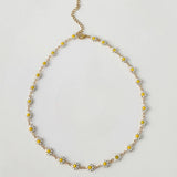 18K Gold Plated Daisy Necklace