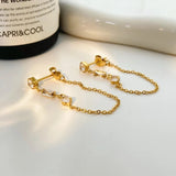 18K Gold Plated Lily Earrings