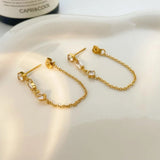 18K Gold Plated Lily Earrings