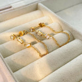 18K Gold Plated Lily Earrings