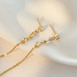 18K Gold Plated Lily Earrings