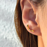 18K Gold Plated Banana Studs