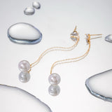 18K Gold Plated Pearl Drop Earrings