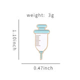 Injection Medical Brooch Enamel Pin
