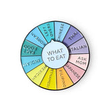 What To Eat Rotatable Brooch Enamel Pin