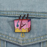 Dermatology Skin Layer Brooch Enamel Pin