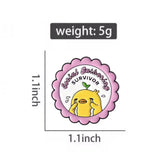 Social Gathering Survivor Duck Brooch Enamel Pin