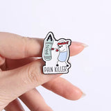 Pain Killer Pharmacy Brooch Enamel Pin
