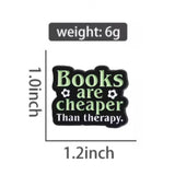 Books Therapy Brooch Enamel Pin