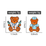 Nurse Teddy Medical Brooch Enamel Pin