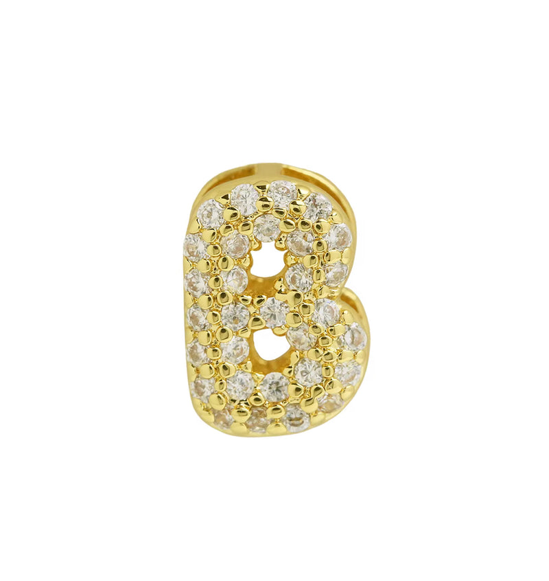 Small Bubble Initial Name Necklace