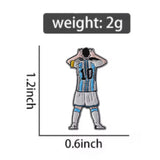 10 Messi Brooch Enamel Pin
