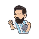 Messi Brooch Enamel Pin