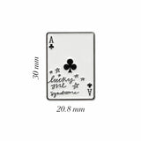 Lucky Girl Syndrome Metal Enamel Sticker