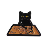 Ouija Board Cat Brooch Enamel Pin
