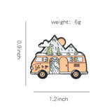 Let’s Go Travel Van Brooch Enamel Pin