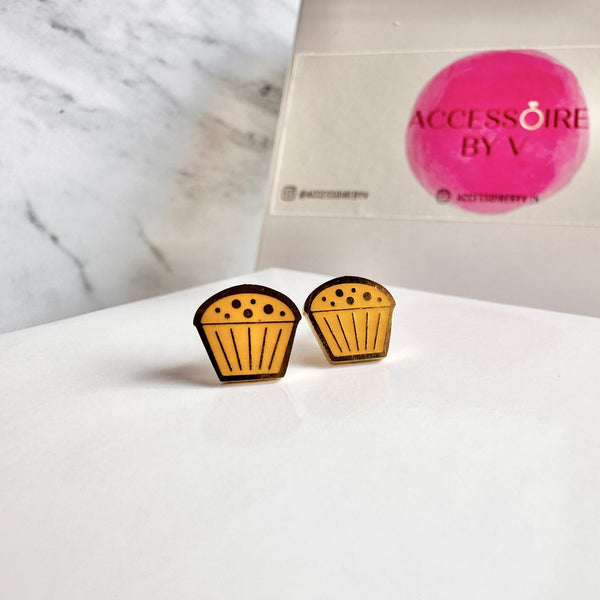 18K Gold Plated Muffin Studs