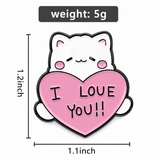 I Love You Brooch Enamel Pin