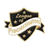 League of Procrastinators Brooch Enamel Pin