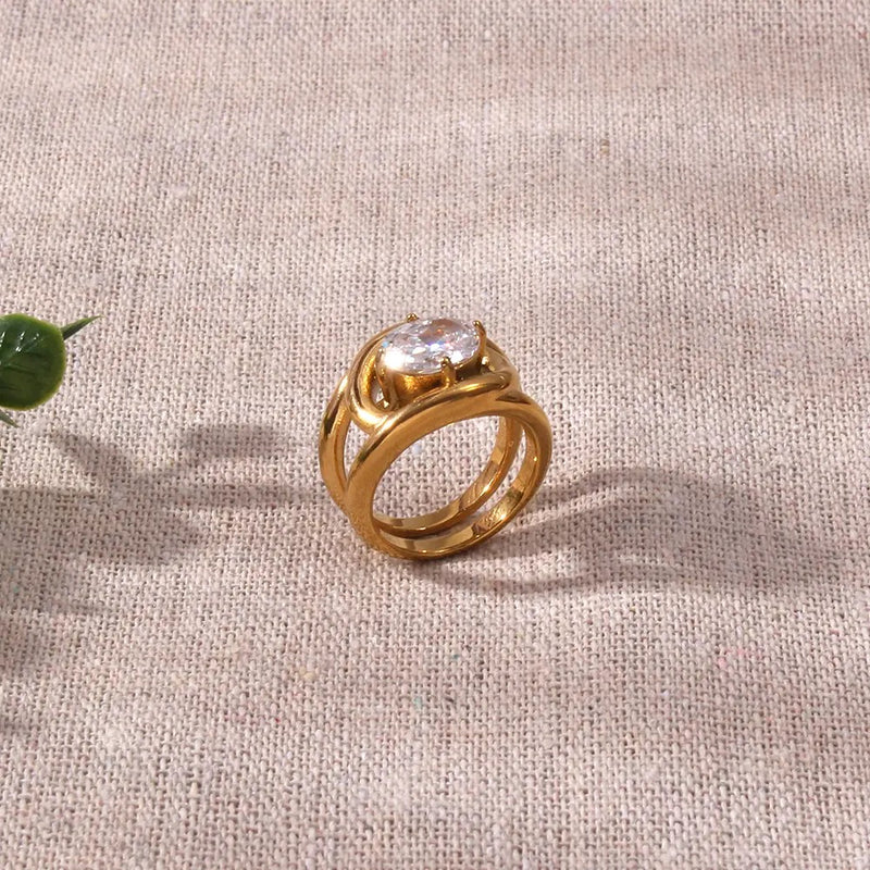 18k Gold Plated Charlotte Ring