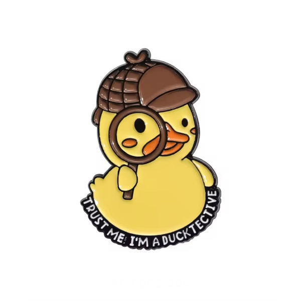 Ducktective Brooch Enamel Pin