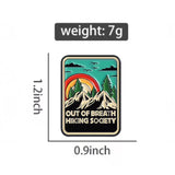 Hiking Society Travel Brooch Enamel Pin