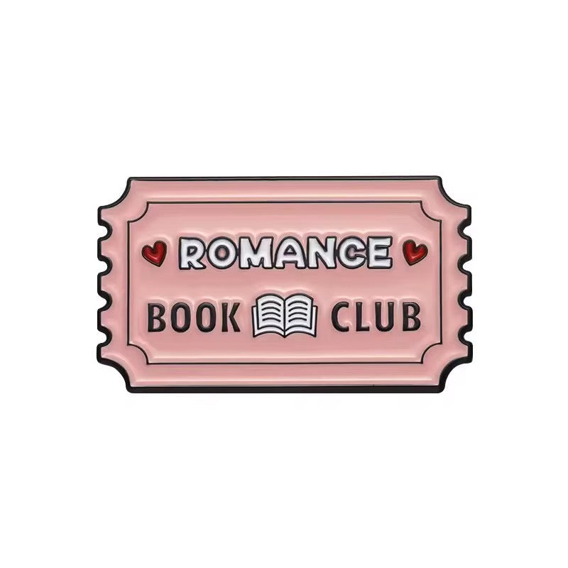 Romance Book Club Brooch Enamel Pin