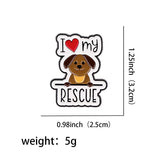 Rescue Dog Brooch Enamel Pin